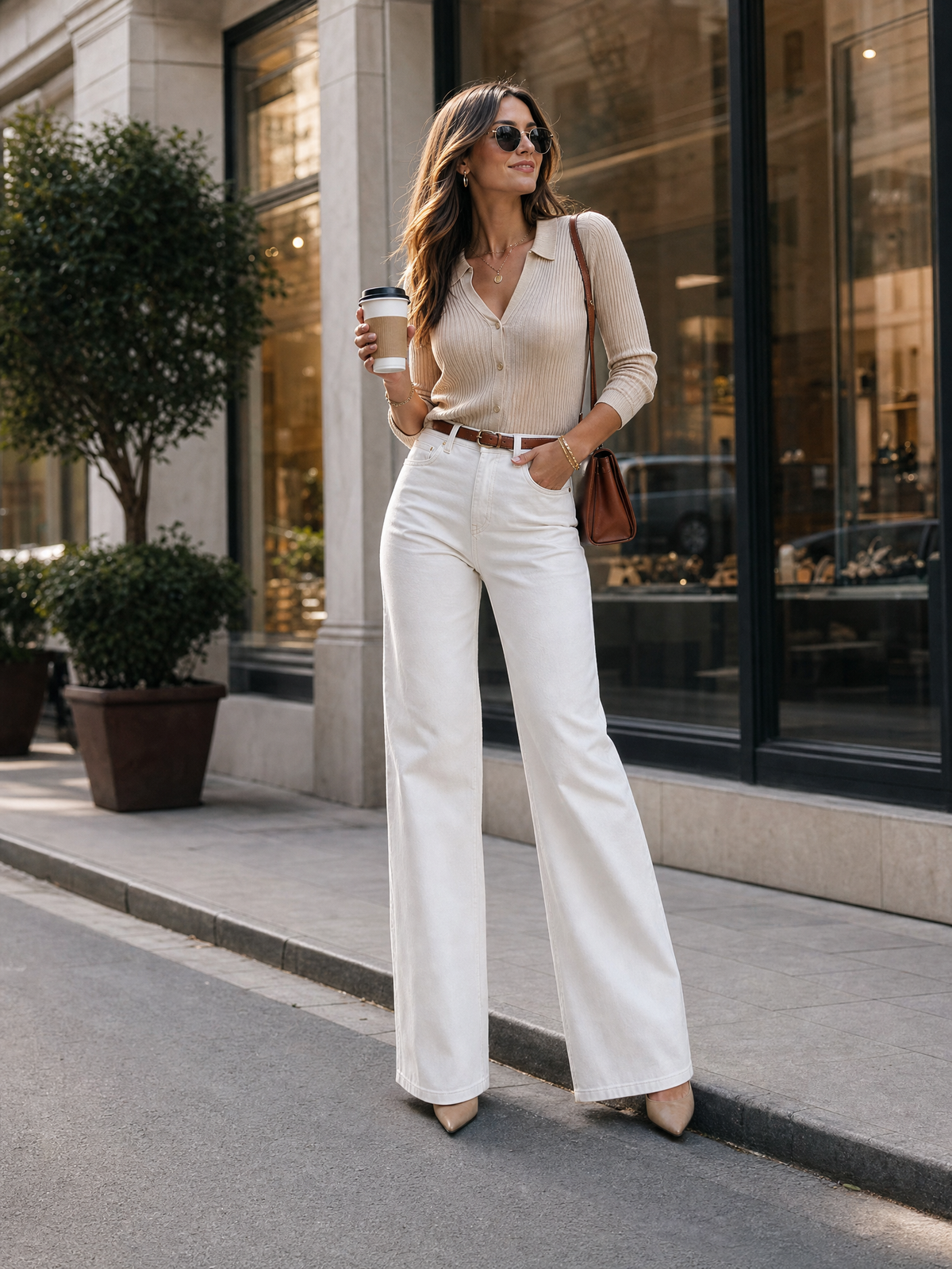Minimalist Quiet Luxury Flare Jeans